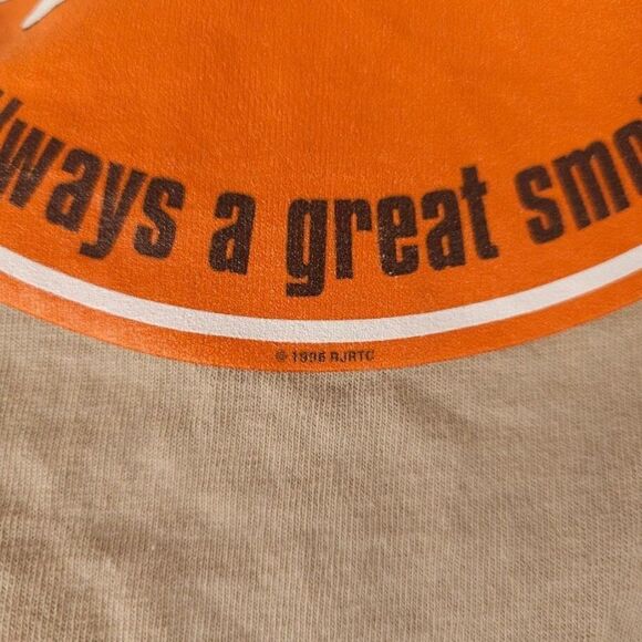 Vintage Camel Cigarettes T Shirt Mens Size XL Beige 90s Promo Made In USA - Picture 5 of 7